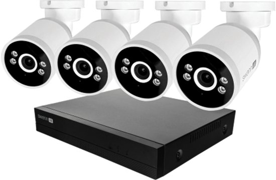 Swann AdvancedX Series - Beveiligingscamera's - 4 Camera's - cctv camerasysteem - 1TB - geen abonnementskosten - 4K Ultra HD - Spotlight Bullet IP Cameras van Merkloos