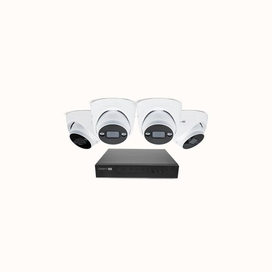 Swann AdvancedX Series - Beveiligingscamera's - 4 Camera's - cctv camerasysteem - 1TB - geen abonnementskosten - 4K Ultra HD - Spotlight Dome IP Cameras
