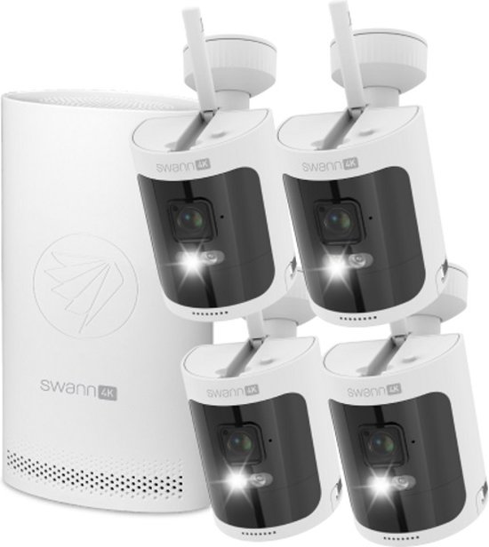 Swann - AllSecure4K draadloos beveiligingssysteem met 4 camera's van Swan