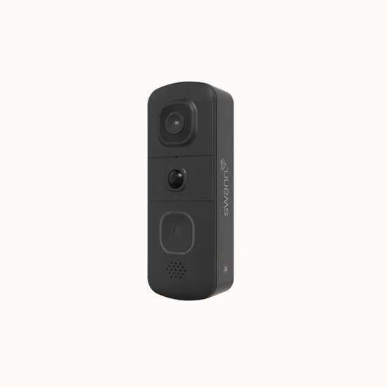 Swann EVO Video Deurbel - Slimme Video Deurbel - SwannShield™ AI Voice Assistant - 2K ultra HD video - Accu - Nachtvisie - Geen Abonnement