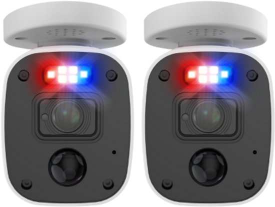 Swannforce - Beveiligingscamera's - 2 Add-On Camera's - Bullet Swannforce Cams - 2K Ultra HD - Met Microfoon van Merkloos