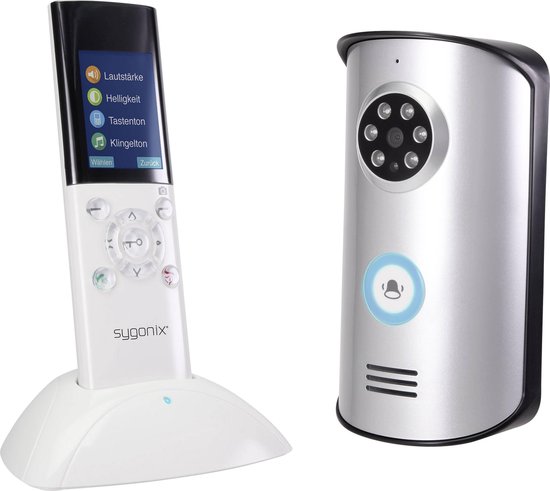 Sygonix SY-3396994 Complete set voor Video-deurintercom Radiografisch Zilver, Wit, Zwart van Sygonix