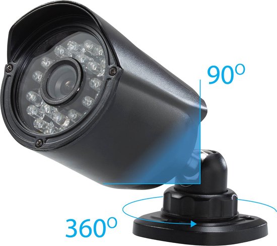 Sygonix SY-4600588 AHD-Bewakingscameraset 2-kanaals Met 2 camera's 1280 x 720 Pixel van Sygonix