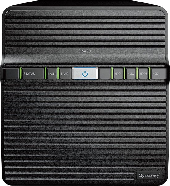 Synology DiskStation DS423 data-opslag-server NAS Realtek RTD1619B 2 GB DDR4 0 TB DiskStation Manager Zwart van Synology