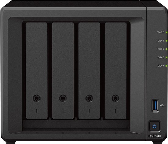 Synology DS923+ - NAS - 4 bays - 0TB van Merkloos