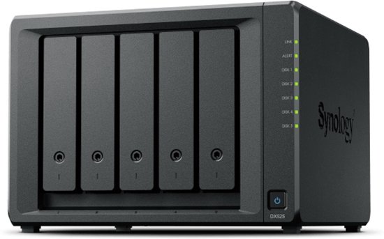 Synology DX525 disk array Desktop Zwart van Synology