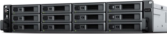 Synology RS2423+ - NAS-server - 12 bays - rack-uitvoering - RAM 8 GB - RAID 0, 1, 5, 6, 10, JBOD - Gigabit Ethernet - iSCSI ondersteuning - 2U