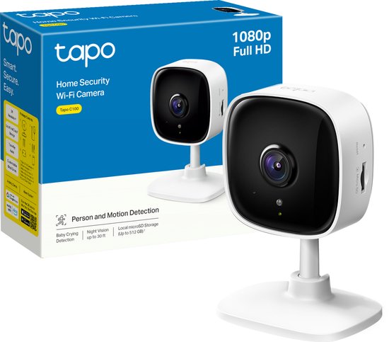 Tapo C100 Beveiligingscamera binnen - 1080P - Full HD van Tapo
