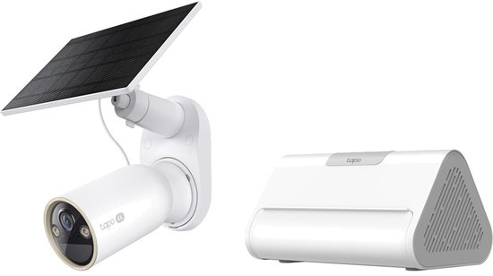 Tapo C460 Beveiligingscamera Buiten op Zonne-energie + H500 CentralHub - Bundelvoordeel - 4K 8MP - Inclusief Zonnepaneel - Tot 200 Dagen Accu - Lokale Opslag tot 16TB - Geen Abonnement - Kleur Nachtzicht - IP66 Weerbestendig - Gezichtsherkenning