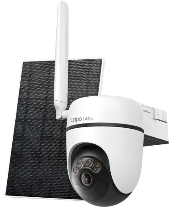 Tapo C615G KIT - beveiligingscamera buiten - Solar - 4G LTE camera - 2K 3MP - AI tracking - IP65