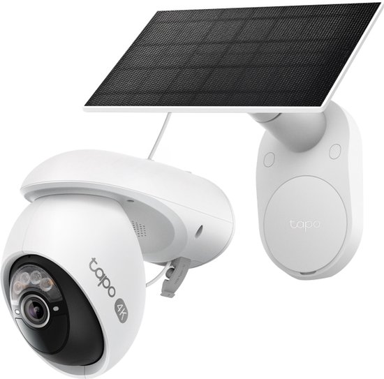 Tapo C660 KIT Beveiligingscamera buiten met zonnepaneel- 4K 8MP- IP65- Pan Tilt - Batterij- AI detectie van Tapo
