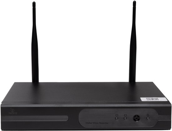 Teceye Losse WiFi NVR Recorder – 10 Kanaals – Inclusief 500GB Opslag – Voor Beveiligingscamera Set- Universeel - CCTV - Wifi Recorder camera van Merkloos