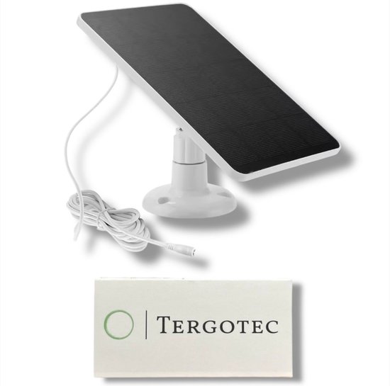 Tergotec SunCharge 360° Waterproof Zonnepaneel voor oa Camera / Solar Panel van Tergotec