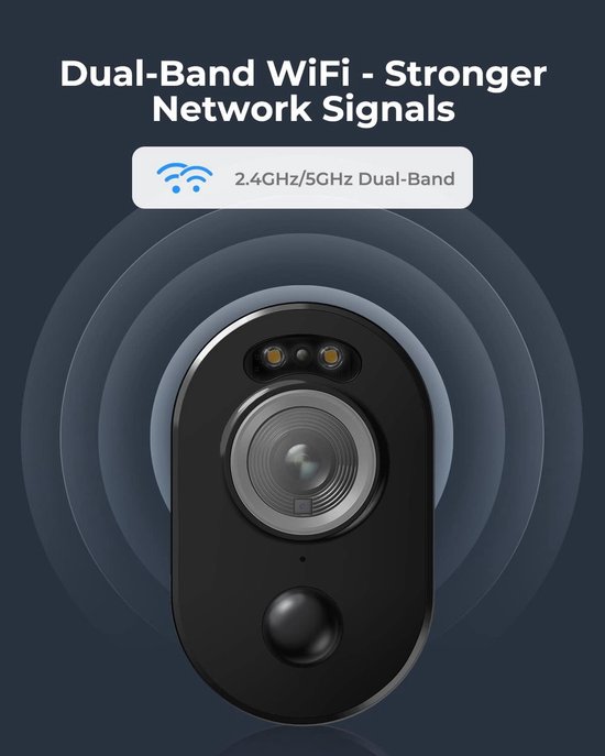 Thijox - Reolink Argus 3 Pro Draadloze Beveiligingscamera 4MP WiFi 2.4&5GHz, Nachtzicht in Kleur, Persoon/Voertuig Detectie, 2-Weg Audio, Weerbestendi