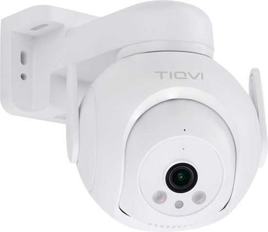 Tiqvi - Smart Buiten PTZ Camera WiFi, 1080P, Dualband (2.4/5 GHz), Infrarood Nachtzicht, Bewegingsdetectie, 2-Way Audio van Tiqvi