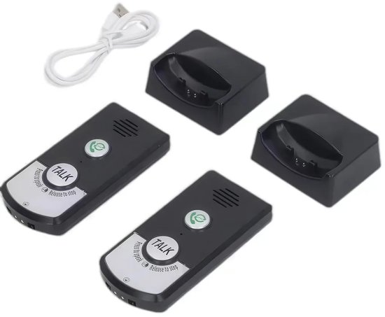 Toegangscontrole-intercomsysteem, draadloze tweeweg-intercom, Geschikt voor woningen, ziekenhuizen, hotels en draadloos gebruik binnenshuis.