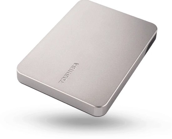 Toshiba Canvio Flex 2TB - Vaste schijf - extern - (draagbaar) - 2.5" - 2 TB - 5.0 Gbit/s - USB 3.2 Gen 1, USB 2.0 - zilver van Merkloos