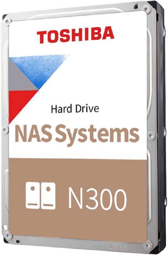 Toshiba N300 interne harde schijf 16 TB 7200 RPM 512 MB 3.5" SATA III van Merkloos