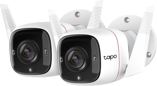 TP-Link Tapo C310 - Beveiligingscamera voor Buiten - 2K - Sterrenlicht-nachtzicht Home Security Wi-Fi - Wit - 2 pack van TP-Link