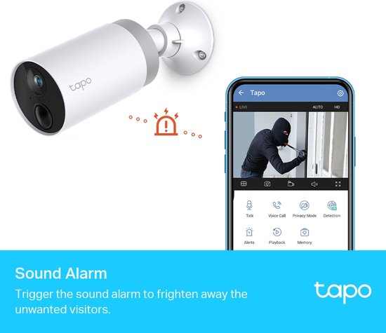 TP-Link Tapo C400S2 - 2 beveiligingscamera's voor binnen & buiten + hub -  1080P - Tot 180 dagen batterij - IP-camera van TP-Link