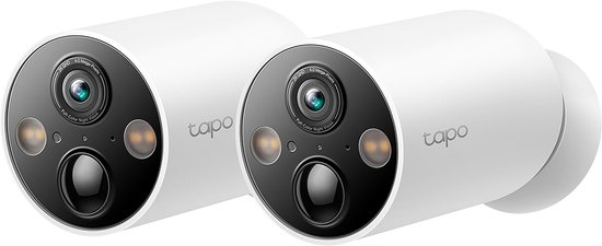 TP-Link Tapo C425 - Draadloze Smart Beveiligingscamera - Magnetische Bevestiging - 2K QHD - 2 pack van TP-Link