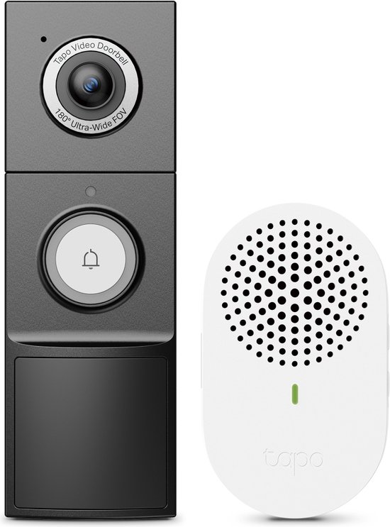 TP-Link Tapo D235 - Deurbel - Voeding via kabel of batterij - 180° gezichtsveld - 360 dagen gebruik - 2K 5MP van TP-Link