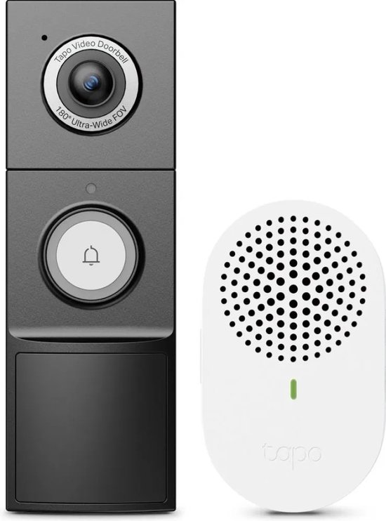 TP-Link Tapo D235 - Slimme deurbel Video deurbel - inclusief chime/gong - 2K 5MP - Batterij of kabelvoeding- IP66 van TP-Link