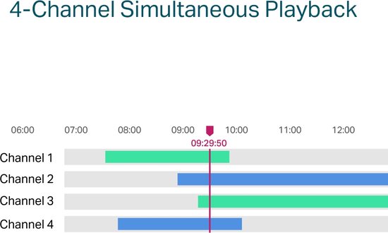 TP-Link VIGI NVR1004H-4P Netwerk Video Recorder (NVR) Zwart van TP-Link