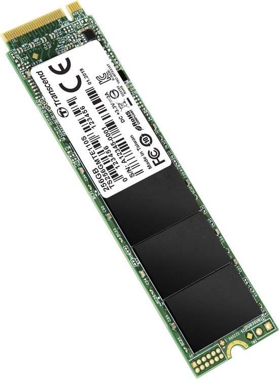 Transcend 110S M.2 256 GB PCI Express 3.0 3D NAND NVMe van Transcend