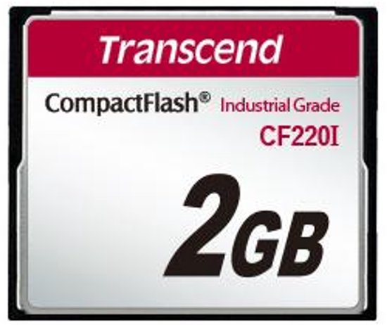 Transcend CF220I Industrial Temp - Flashgeheugenkaart - 2 GB - CompactFlash van Merkloos