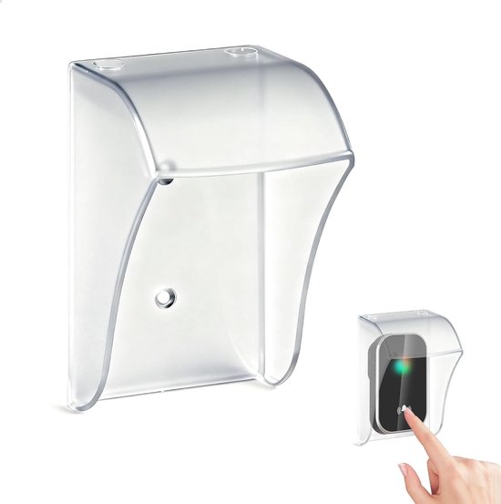 Transparante buitenintercom met schroeven - universele regenhoes voor deurbel - draadloze bel - waterdichte wandafdekking - weerbestendig ontwerp