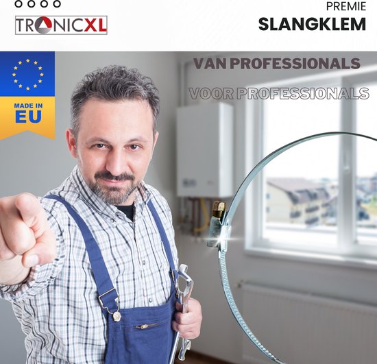 TronicXL 64 Stuks Premium 90-110mm Pijpklem - Slangklem - 90mm - 100mm - 110mm - DN100 DN90 DN110 Slang en Pijp Klem (90-110mm) - buis van TronicXL