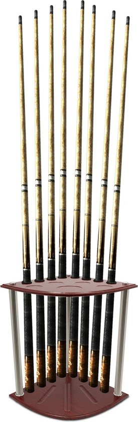 Tumex - Keu Houder - Keurek - Keuhouder Biljart - Biljartkeu Accessoires - 8 Opslaggaten - Driehoekig Ontwerp - Antikras Bescherming van Tumex