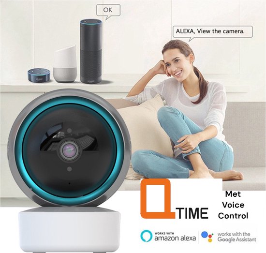Tuya Premium 1080P - Volgcamera - Draadloze IP Camera - Babyfoon - honden huisdier-camera - CCTV Indoor 2.4Ghz & 5Ghz Wifi Beveiligings Camera 2-Weg Audio Instelbare Bewegingsdetectie Ondersteund Amazon Alexa Echo Google Home perfecte beeldkwaliteit. van Tuya