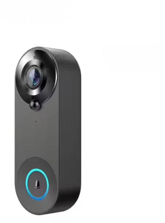 Tuya Video deurbel met Camera + WiFi | Bewegingssensor | Draadloos op Accu (9600 mAh) | 1080P Inclusief draadloze Gong en 64GB SD-kaart | Slimme Deurbel