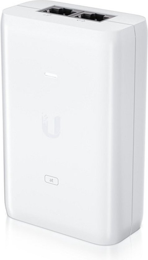 Ubiquiti U-POE-AT | PoE+ Injector (802.3at) | 30W | Gigabit Ethernet | PoE (met Adapter)