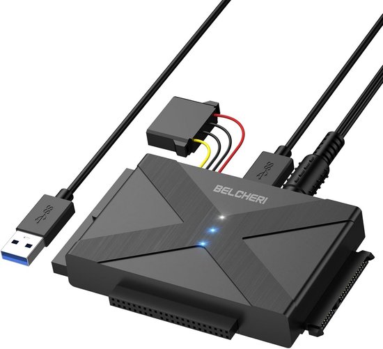 Universele Externe Harde Schijf Adapter USB 3.0 voor 2,5 en 3,5 inch SATA en IDE HDD/SSD