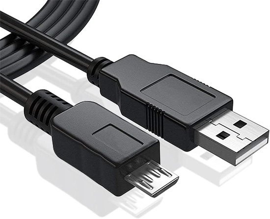 USB 2.0 Kabel - Datakabel Harde Schijf - Externe Schijf Koppelen - Hoge Snelheid Data Transfer - 1 Meter - Zwart