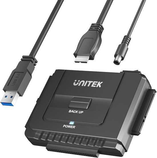 USB 3.0 naar IDE SATA Converter voor Externe Harde Schijf - Ondersteunt 2,5/3,5 inch HDD SSD met DC 12V 2A
