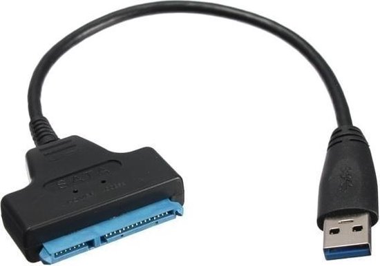 USB 3.0 naar SATA 22Pin-kabel voor 2,5 inch SSD-harde schijfdriver van Merkloos