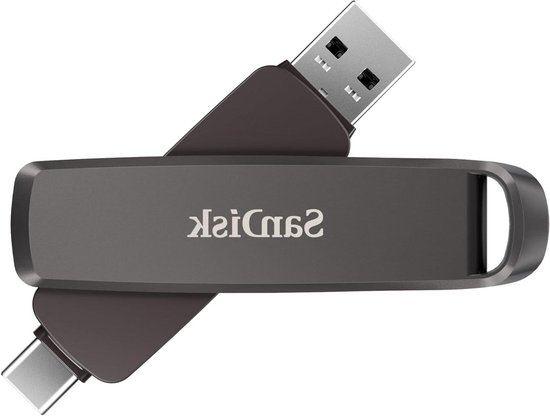 USB C en A Flash Drive - Dual Drive Geheugenstick - Bestanden Overzetten - Hoge Snelheid - 256 GB - Zwart