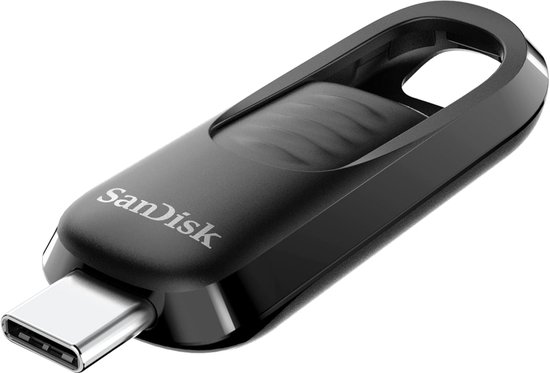 USB-C Geheugenstick - Externe Opslag - Snelle Dataoverdracht - Intrekbare Connector - 1 TB Capaciteit - Zwart