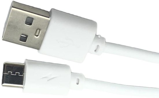 USB-C Laadkabel - Datakabel - Externe Harde Schijf - Snelle Gegevensoverdracht - 1 meter - Wit