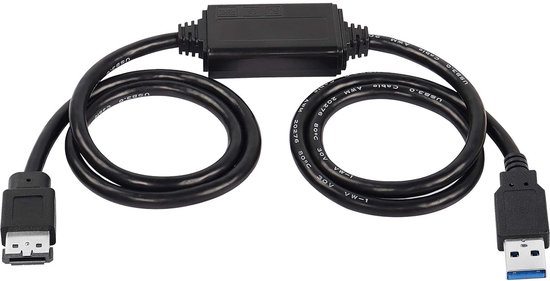 USB naar eSATA converterkabel 5 Gbit/s - 1m voor HDD/SSD/ODD laptops
