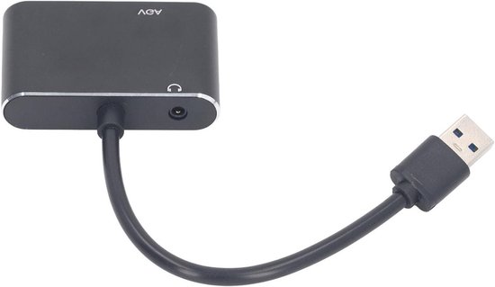 USB naar HD Adapter - Video Converter - HD Video Uitvoer - Dubbele Interface - Compact Design - Zilver