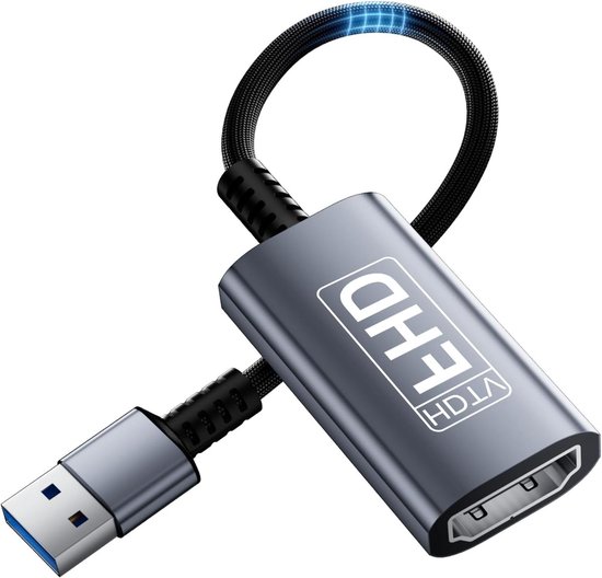 USB naar HDMI Adapter - Monitor Converter - Scherm Uitbreiden - USB 3.0 Connectie - 15.4 x 6.1 cm