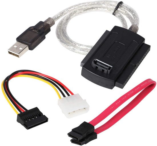 USB naar SATA/IDE Adapterkabel voor 2,5 of 3,5 Inch Harde Schijf, DVD/CD-ROM Drives van Merkloos