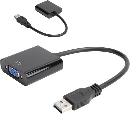 USB naar VGA Adapter - Video Converter - Extra Scherm - Plug en Play - 5.0 Gbps