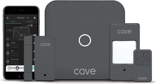 Veho Cave - Smart Home -  App besturing - Beveiliging - Alarm - Sensoren - Accessoires - Huis van Veho
