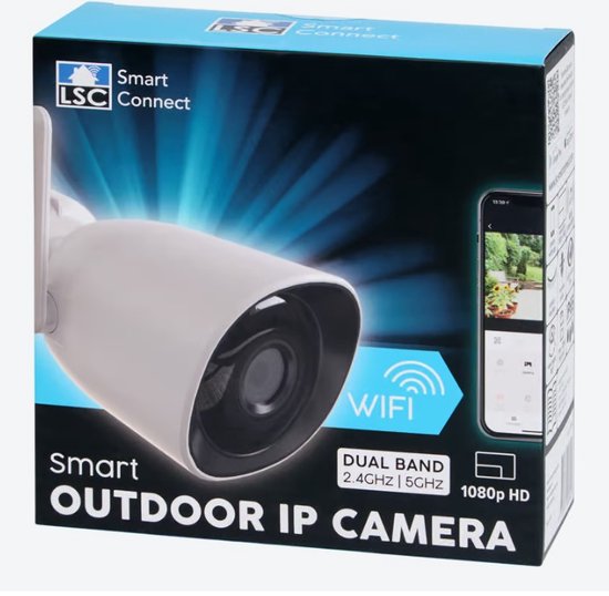 Veiligheid voor je Huis Verbeteren met de Slimme 1080p HD Buiten IP-camera met Sirene-alarm en Privacybescherming! van Merkloos